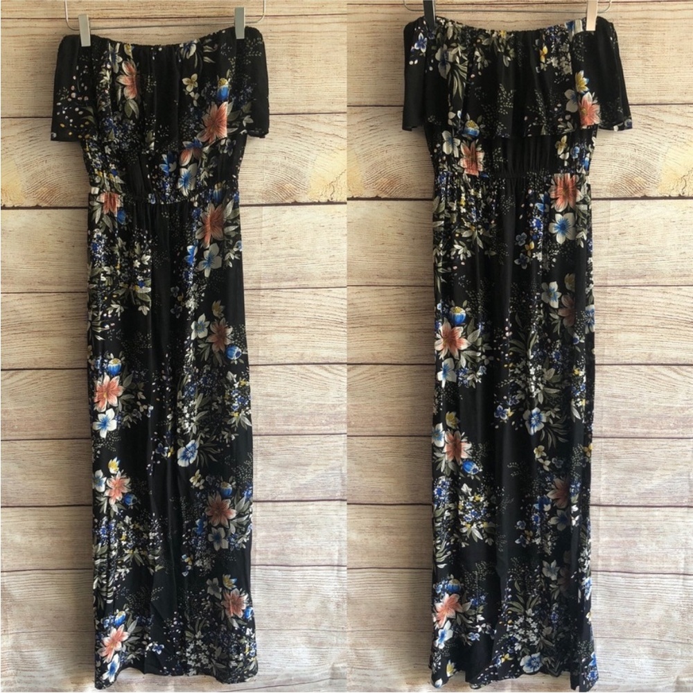 love...ady Black Floral Dress